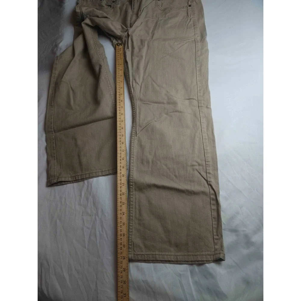 Levis Chino Pants Mens 40x28 Beige Preppy Smart Casual Straight Leg Workwear